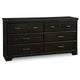 Commode double à 6 tiroirs Versa Country Cottage
