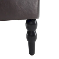 Lot de 2 fauteuils rembourrés avec boutons touffetés et oreiller lombaire beige/gris/bleu clair