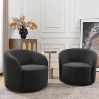Fauteuil pivotant rembourré KINWELL de 86 cm de large (lot de 2)