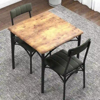Ensemble table de cuisine et 2 chaises rembourrées