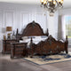 Furniture of America Eugene Ensemble de chambre traditionnel 3 pièces en bois cerisier foncé à panneaux