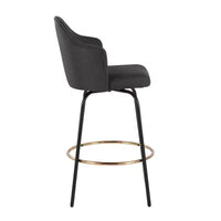 Lot de 2 tabourets de bar à hauteur de comptoir Ahoy en polyester/métal – LumiSource