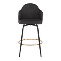 Lot de 2 tabourets de bar à hauteur de comptoir Ahoy en polyester/métal – LumiSource