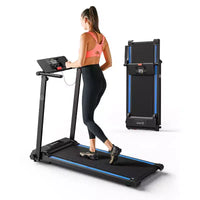 UREVO Folding Mini Electric Walking Pad Treadmill