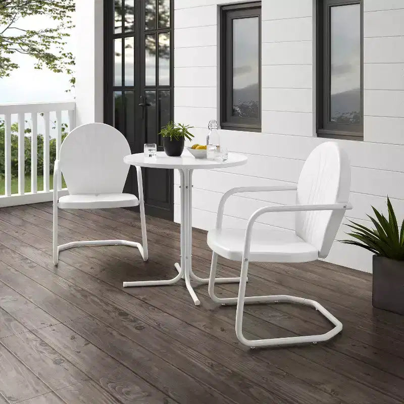 Crosley Griffith Ensemble bistro de terrasse d'extérieur 3 pièces