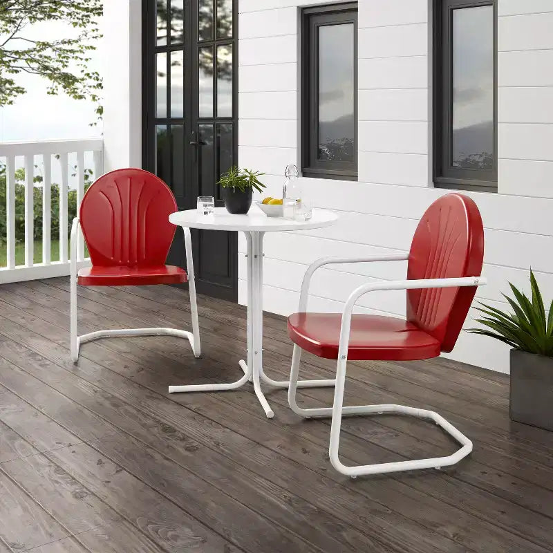 Crosley Griffith Ensemble bistro de terrasse d'extérieur 3 pièces
