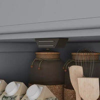 HOMCOM Meuble de Rangement sur Pied Moderne de Style Ferme, Armoire de Cuisine avec 4 Portes, 6 Niveaux, 1 Tiroir et 4 Étagères Réglables
