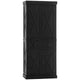 HOMCOM Freestanding Modern Farmhouse 4 Door Kitchen Pantry Cabinet, Storage Cabinet Organizer with 6-Tiers, 1 Drawer and 4 Adjustable Shelves