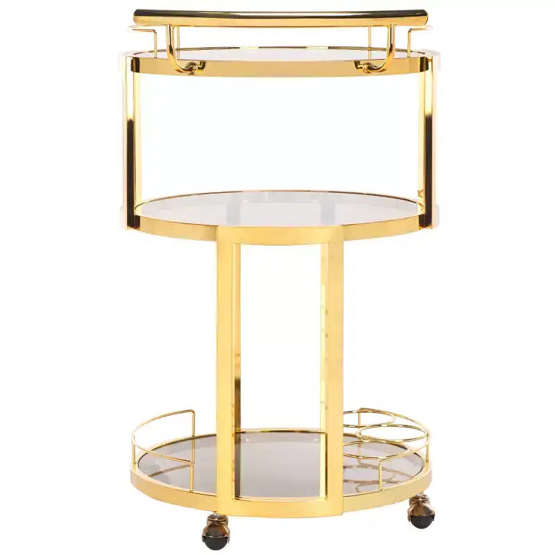 Chariot de bar rond 3 niveaux Rio - BCT8002 - Safavieh