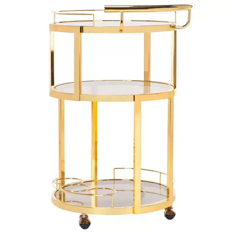 Chariot de bar rond 3 niveaux Rio - BCT8002 - Safavieh