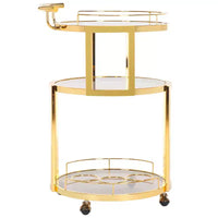 Chariot de bar rond 3 niveaux Rio - BCT8002 - Safavieh