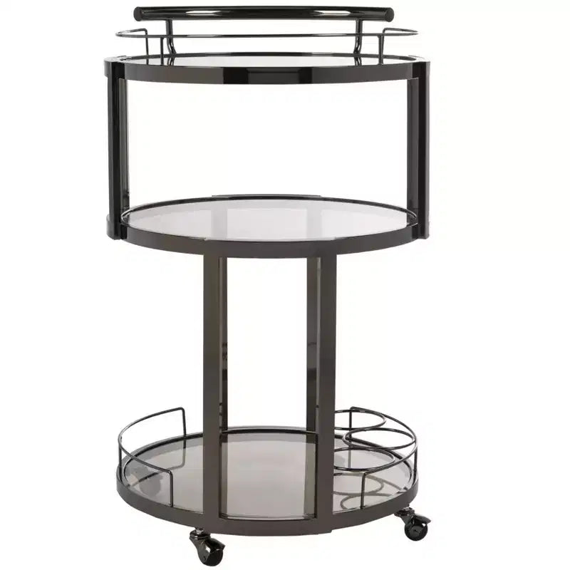 Chariot de bar rond 3 niveaux Rio - BCT8002 - Safavieh