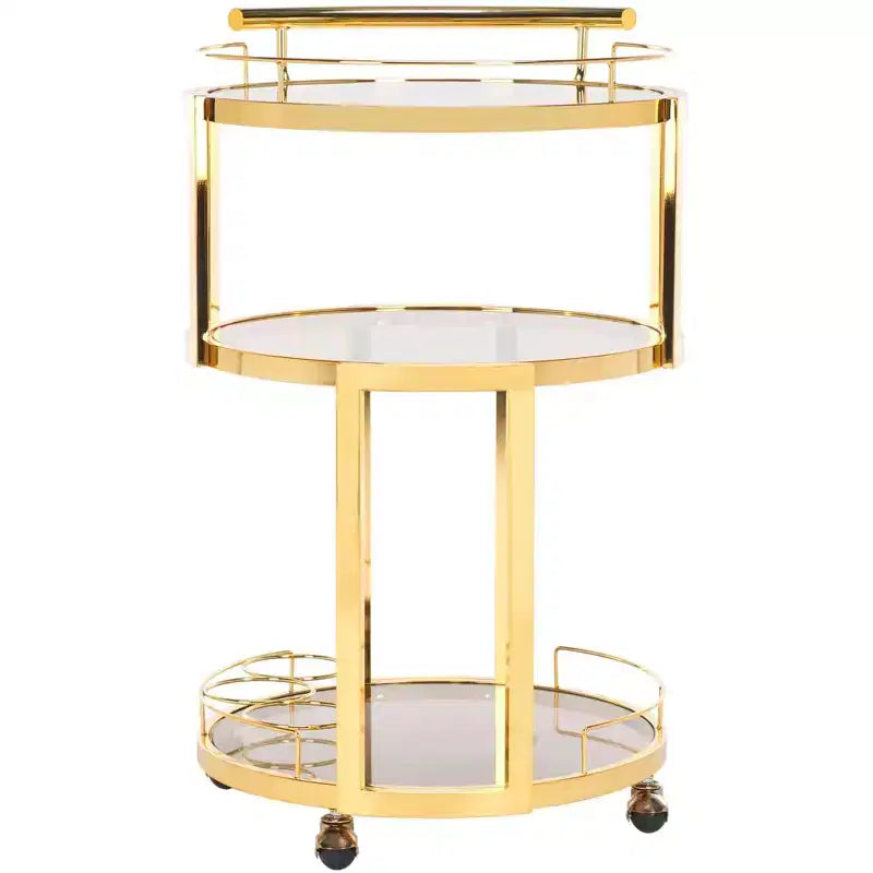 Chariot de bar rond 3 niveaux Rio - BCT8002 - Safavieh