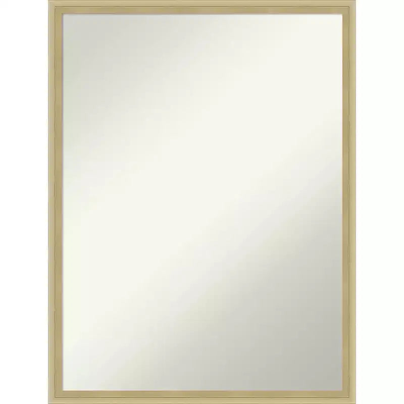 Miroir Mural en Bois Non Biseauté Amanti Art Lucie Champagne 25,25 x 19,25 po