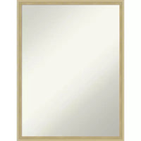 Miroir Mural en Bois Non Biseauté Amanti Art Lucie Champagne 25,25 x 19,25 po
