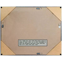 Miroir Mural en Bois Non Biseauté Amanti Art Lucie Champagne 25,25 x 19,25 po