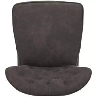 Tabouret de comptoir pivotant Ashby 26H de style moderne du milieu du siècle, avec capitonnage en cuir (ensemble de 2) - FOX1702 - Safavieh Couture