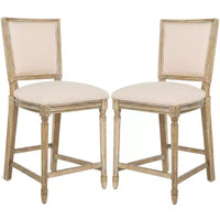 Buchanan Rectangle Counter Stool (Set Of 2) - FOX6271 - Safavieh Couture