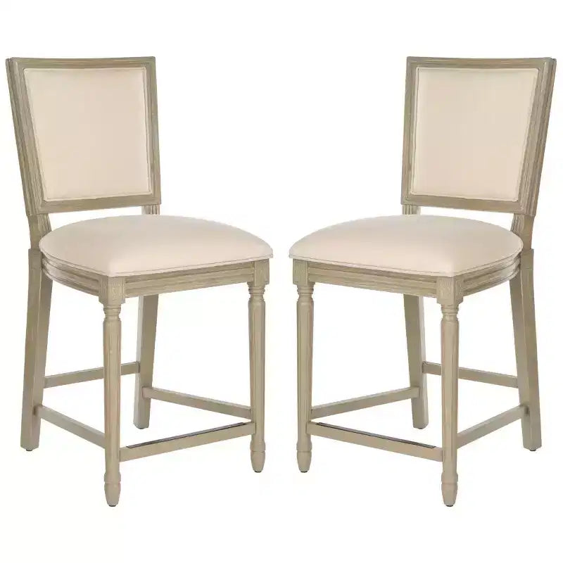 Tabouret de comptoir rectangulaire Buchanan (Lot de 2) - FOX6271 - Safavieh Couture
