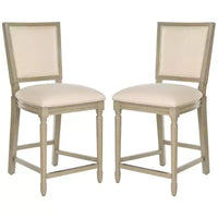 Tabouret de comptoir rectangulaire Buchanan (Lot de 2) - FOX6271 - Safavieh Couture