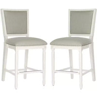 Tabouret de comptoir rectangulaire Buchanan (Lot de 2) - FOX6271 - Safavieh Couture