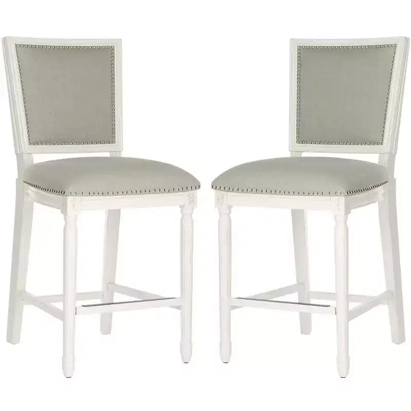 Tabouret de comptoir rectangulaire Buchanan (Lot de 2) - FOX6271 - Safavieh Couture
