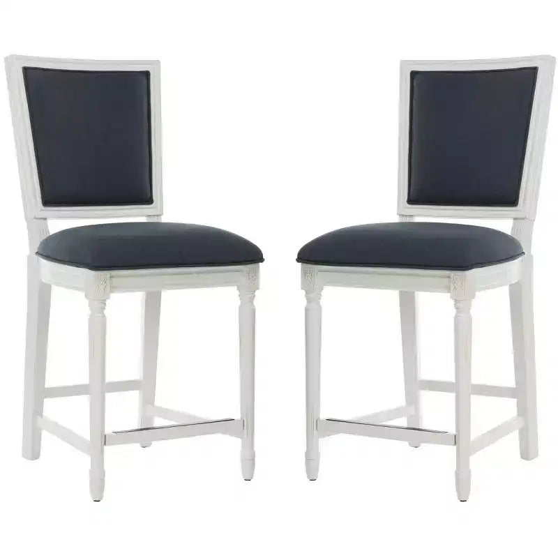 Tabouret de comptoir rectangulaire Buchanan (Lot de 2) - FOX6271 - Safavieh Couture