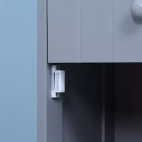 Meuble de salle de bain HOMCOM, colonne de salle de bain autoportante, meuble de rangement haut avec 3 étagères et tiroir