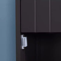 Meuble de salle de bain HOMCOM, colonne de salle de bain autoportante, meuble de rangement haut avec 3 étagères et tiroir