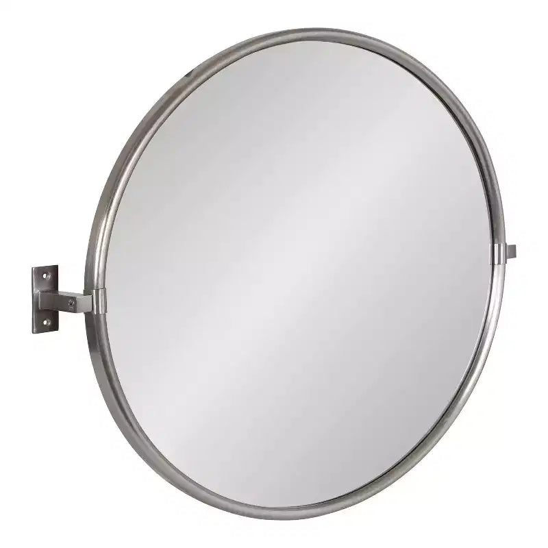 Miroir Mural Pivotant Kate and Laurel Taurus, 26x24, Argent