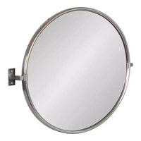 Miroir Mural Pivotant Kate and Laurel Taurus, 26x24, Argent