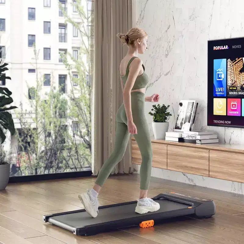 Tapis de marche Costway sous le bureau avec télécommande et écran tactile LED pour la maison/le bureau