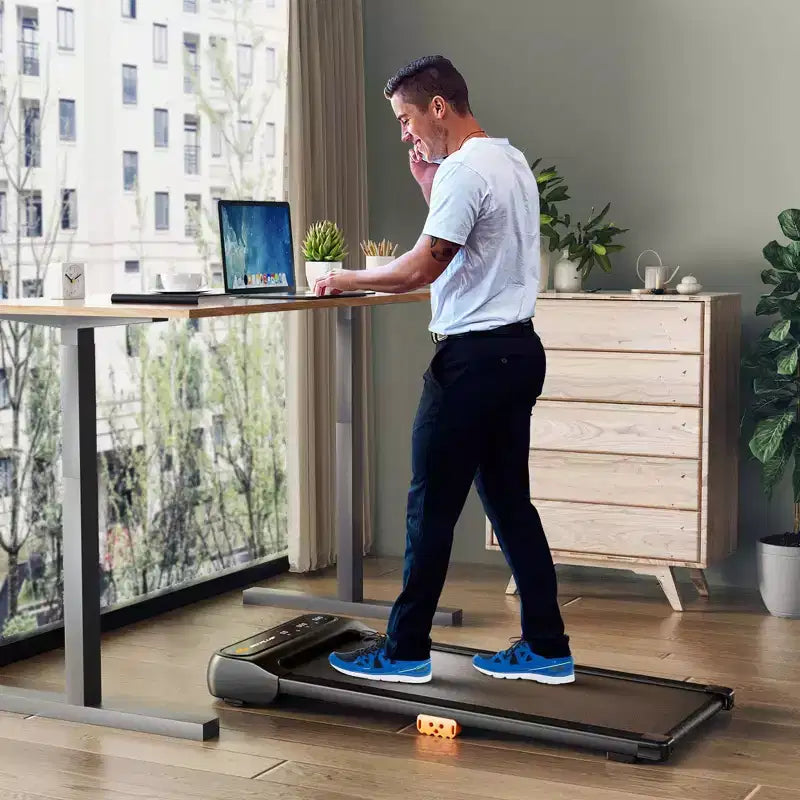 Tapis de marche Costway sous le bureau avec télécommande et écran tactile LED pour la maison/le bureau