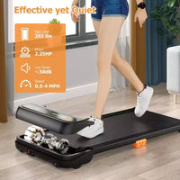 Tapis de marche Costway sous le bureau avec télécommande et écran tactile LED pour la maison/le bureau