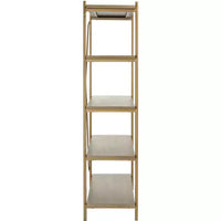 Étagère Rigby 5 niveaux - ETG6206 - Chêne rustique/or - Safavieh