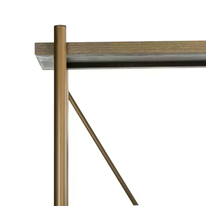 Étagère Rigby 5 niveaux - ETG6206 - Chêne rustique/or - Safavieh