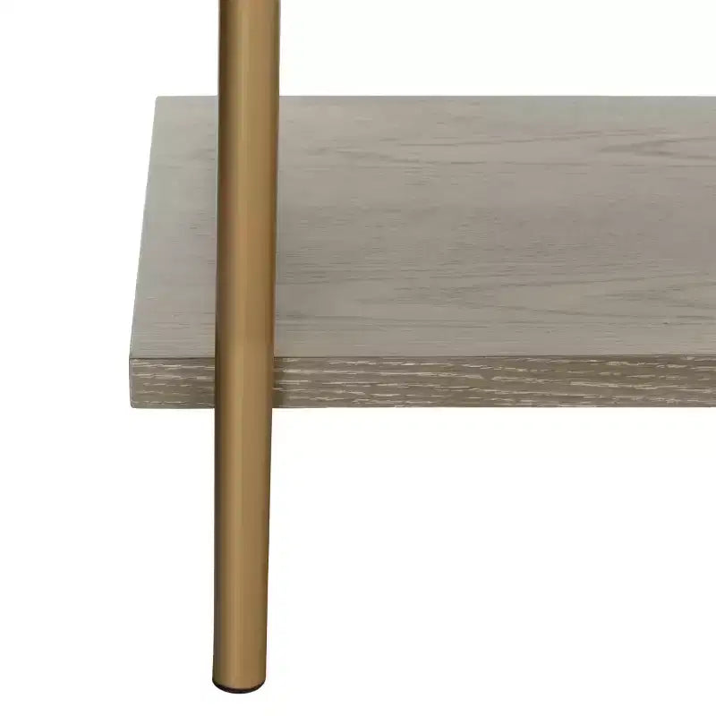 Étagère Rigby 5 niveaux - ETG6206 - Chêne rustique/or - Safavieh