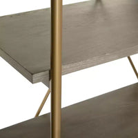 Étagère Rigby 5 niveaux - ETG6206 - Chêne rustique/or - Safavieh