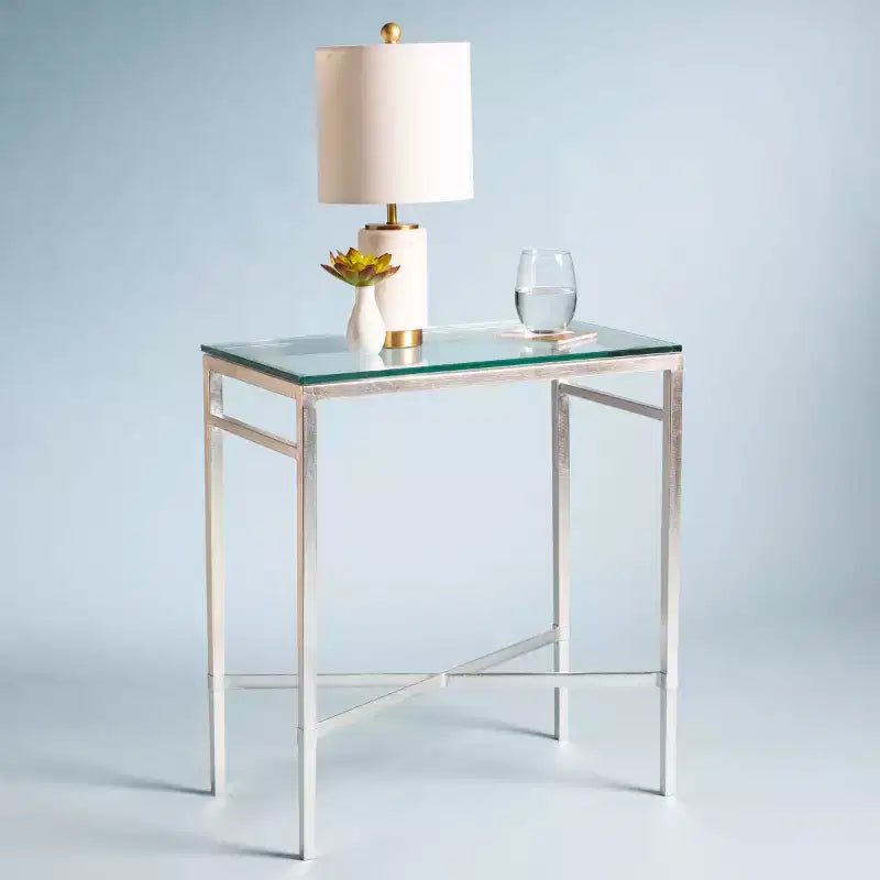 Table d'appoint en verre or antique Viggo - AMH8300 - Safavieh Couture