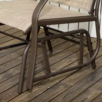 Outsunny Ensemble de 3 chaises à glissière d'extérieur, ensemble bistro avec table à plateau en verre pour terrasse, jardin, arrière-cour, pelouse