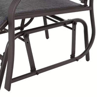 Outsunny Ensemble de 3 chaises à glissière d'extérieur, ensemble bistro avec table à plateau en verre pour terrasse, jardin, arrière-cour, pelouse