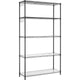 SONGMICS Garage Shelving, Wire Shelving Unit, Kitchen Storage Rack with Adjustable Shelves, for Living Room, Garage, Black