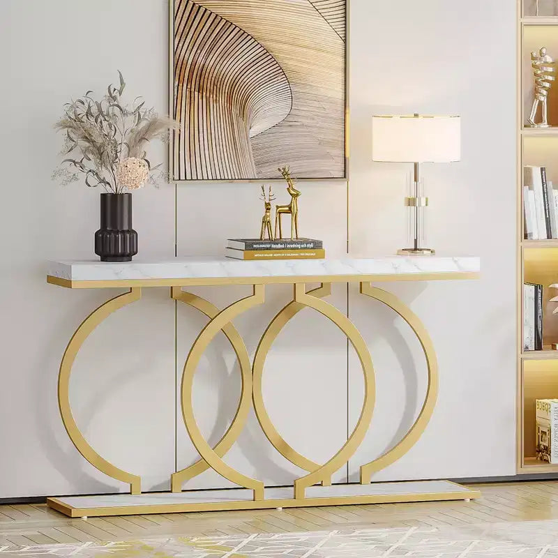 Lantine table console moderne en bois 55