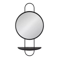 Miroir rond Patel de 19x33 avec étagère - Kate & Laurel All Things Decor