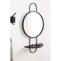 Miroir rond Patel de 19x33 avec étagère - Kate & Laurel All Things Decor