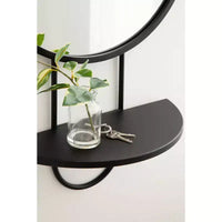 Miroir rond Patel de 19x33 avec étagère - Kate & Laurel All Things Decor