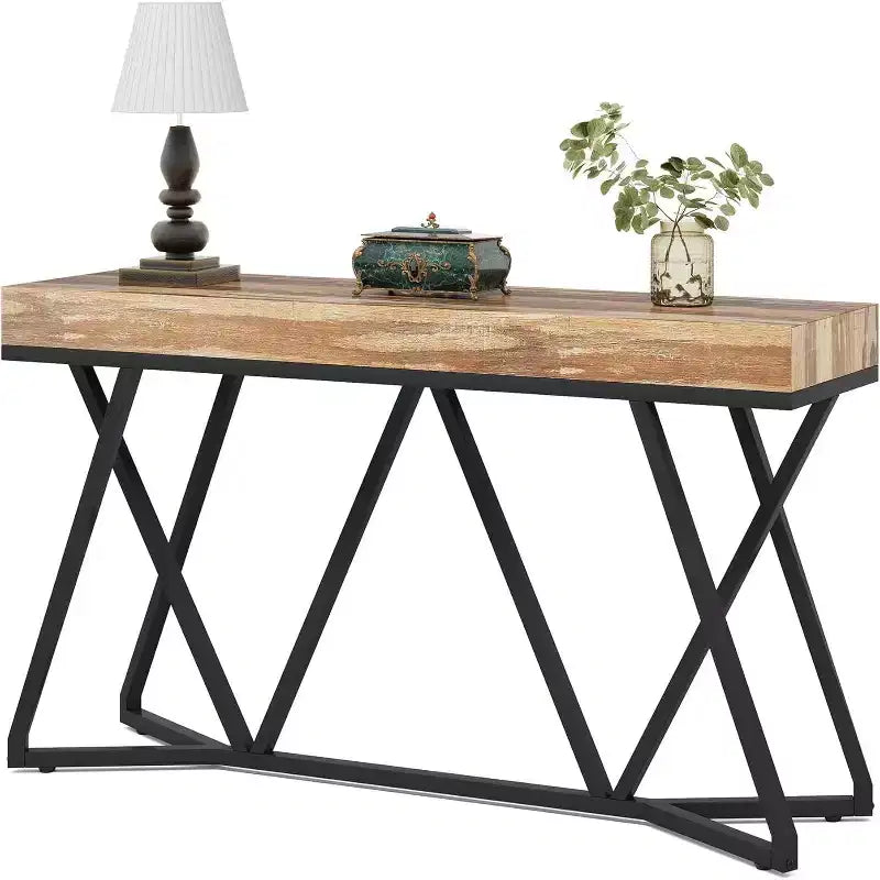 Tribesigns 55.12 Table de canapé effet bois