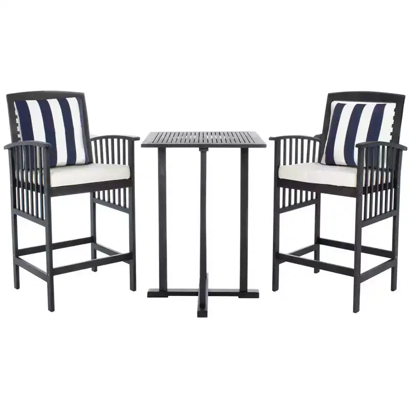 Pate 3 Piece Bar Height Bistro Set - Indoor/Outdoor - PAT7043 - Safavieh