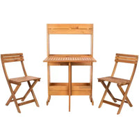 Ensemble bistrot Barley Flower Shelf - Intérieur/extérieur - PAT7047 - Naturel - Safavieh