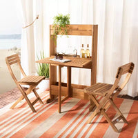 Ensemble bistrot Barley Flower Shelf - Intérieur/extérieur - PAT7047 - Naturel - Safavieh